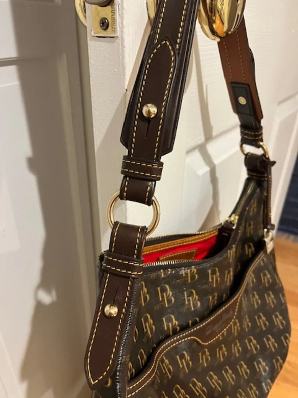 Dooney & Bourke 1975 Collection - Patent Leather Monogram Purse + Wallet Set - Picture 5 of 16